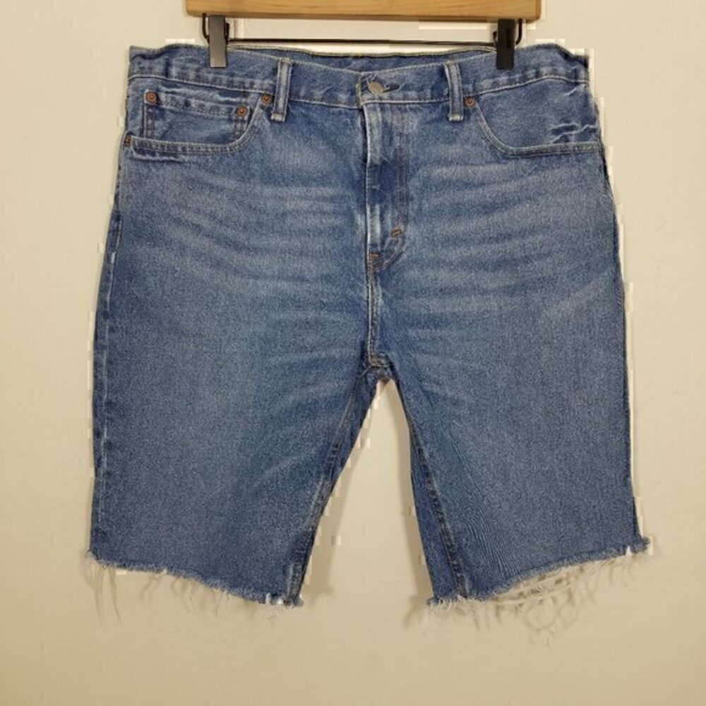 Levi's Raw Hem Jean Shorts Size 36